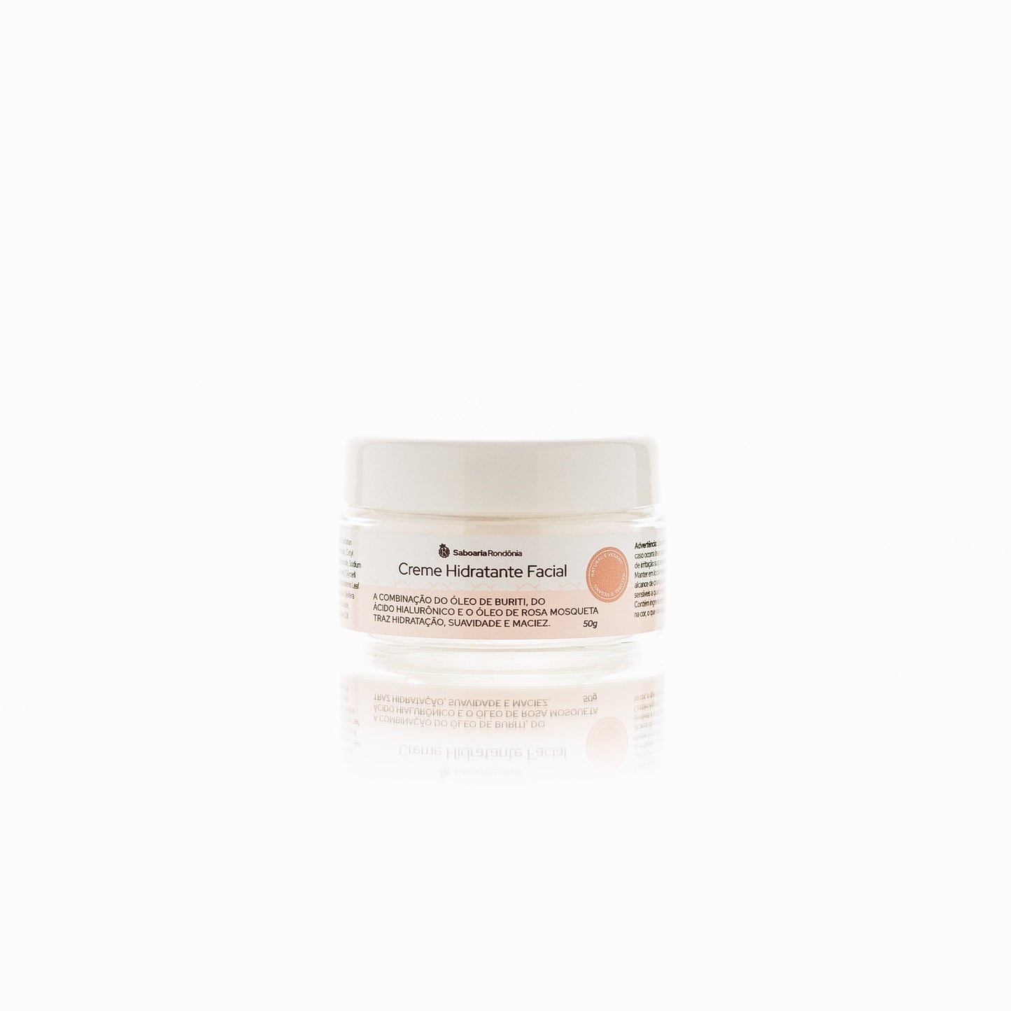 pote Creme facial com bioativos amazônicos de buriti,