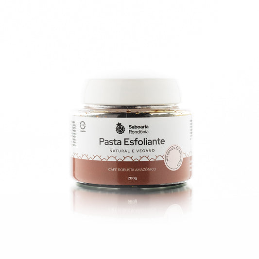 pote Esfoliante corporal com partículas naturais de café robusta 