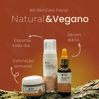 kit serum esfoliante e espuma facial