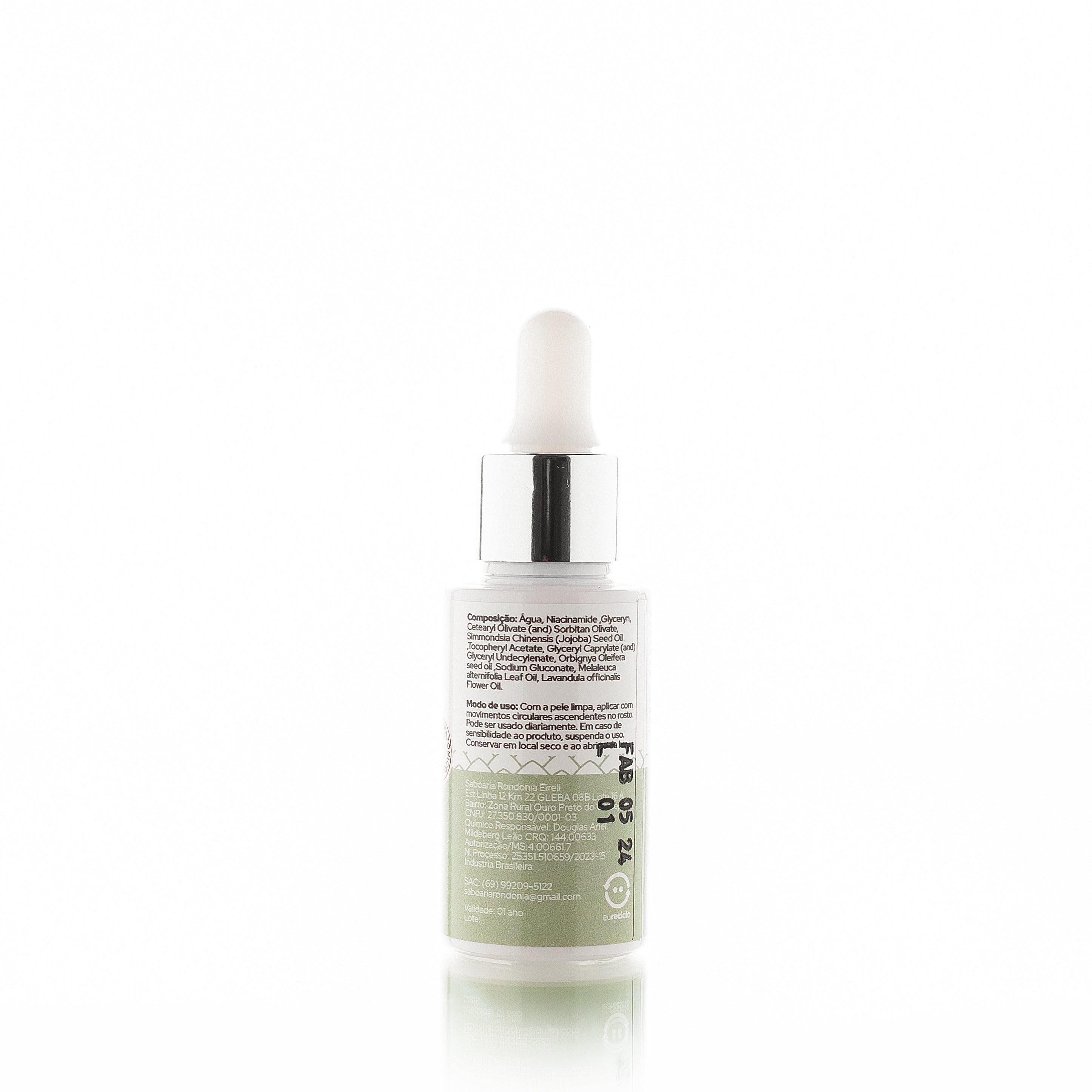 Sérum Facial Vegano Niacinamida e Óleos Amazônicos 30ml - Sem