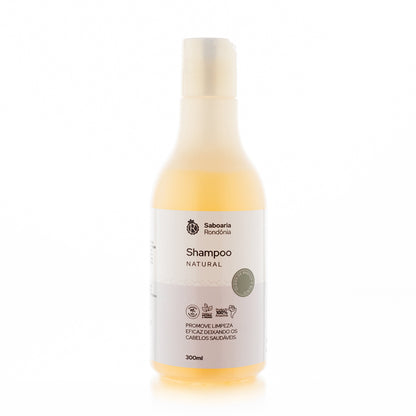 pote de Shampoo natural com bioativos amazônicos de buriti e babaçu,